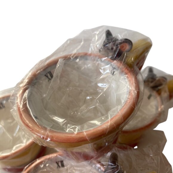 Dept 56 Storybook Hickory Dickory Dock Handpainted Ceramic Teapot Tea Set Retire - Picture 7 of 11